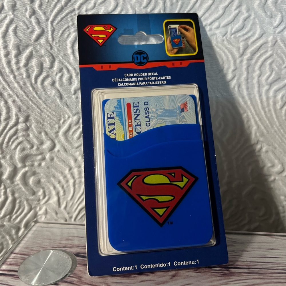 DC Comics Superman Card Holder Decal - Brand New